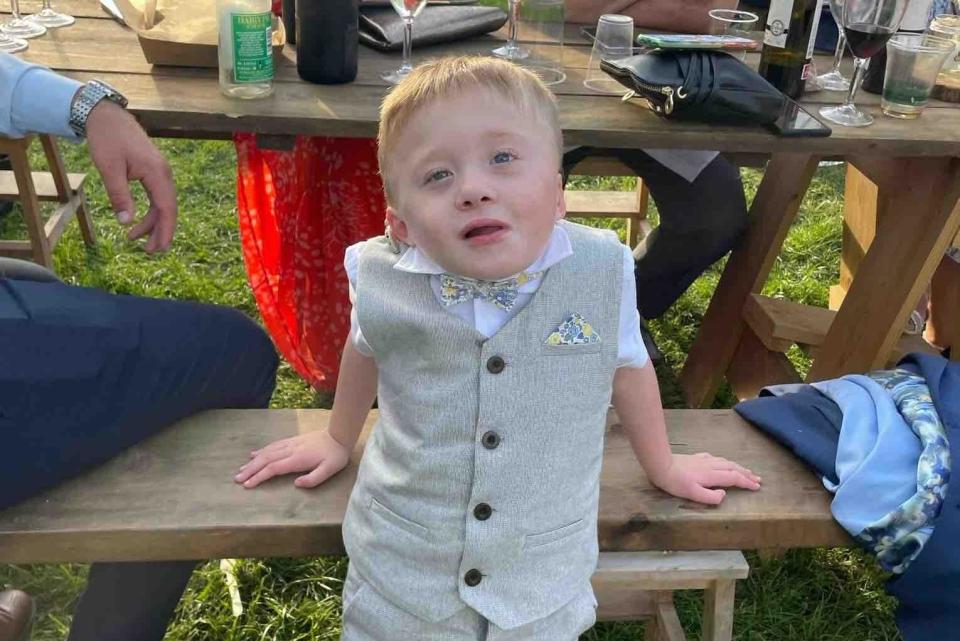 Archer, 4, has a rare genetic condition called CHARGE syndrome.  Image: Provided