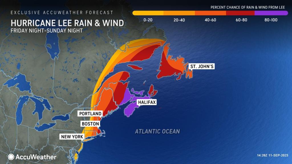 Hurricane Lee is poised to hit Atlantic Canada, but New England is still at risk
