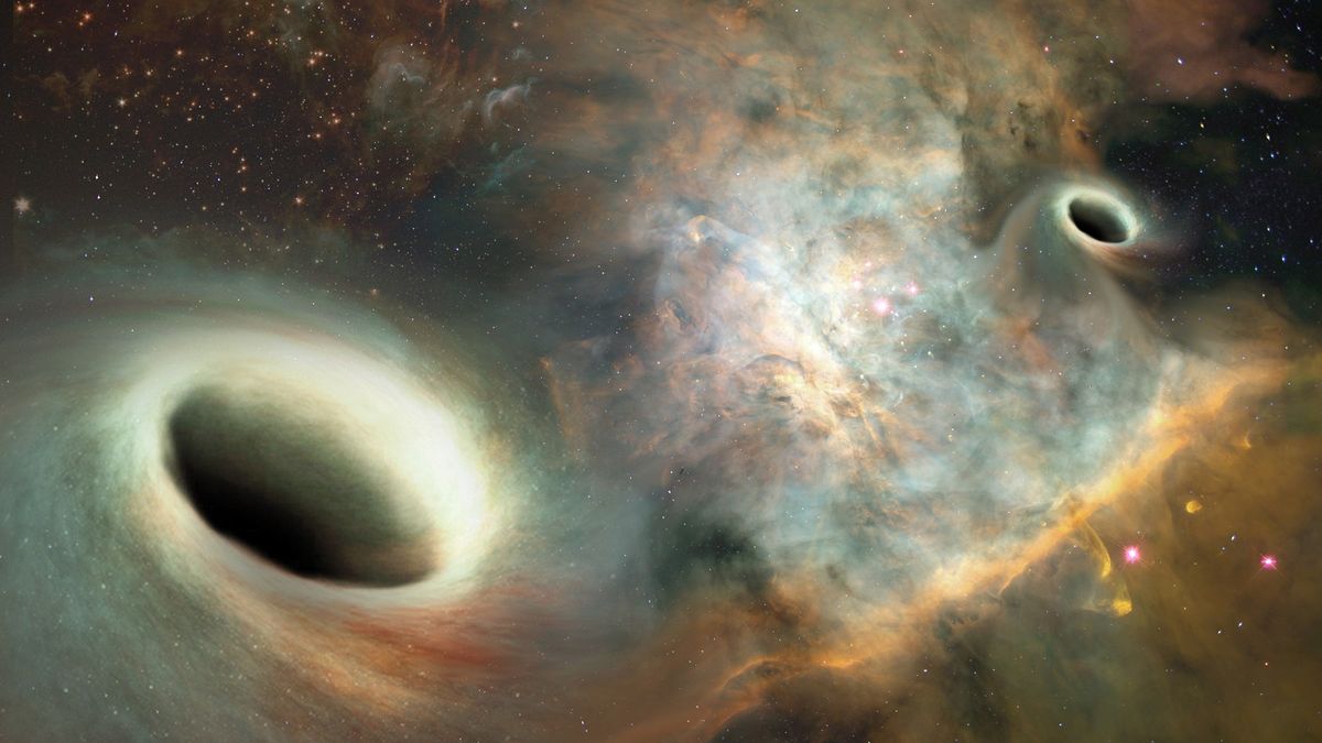 The irregularly moving jets may be evidence of the merging of supermassive black holes